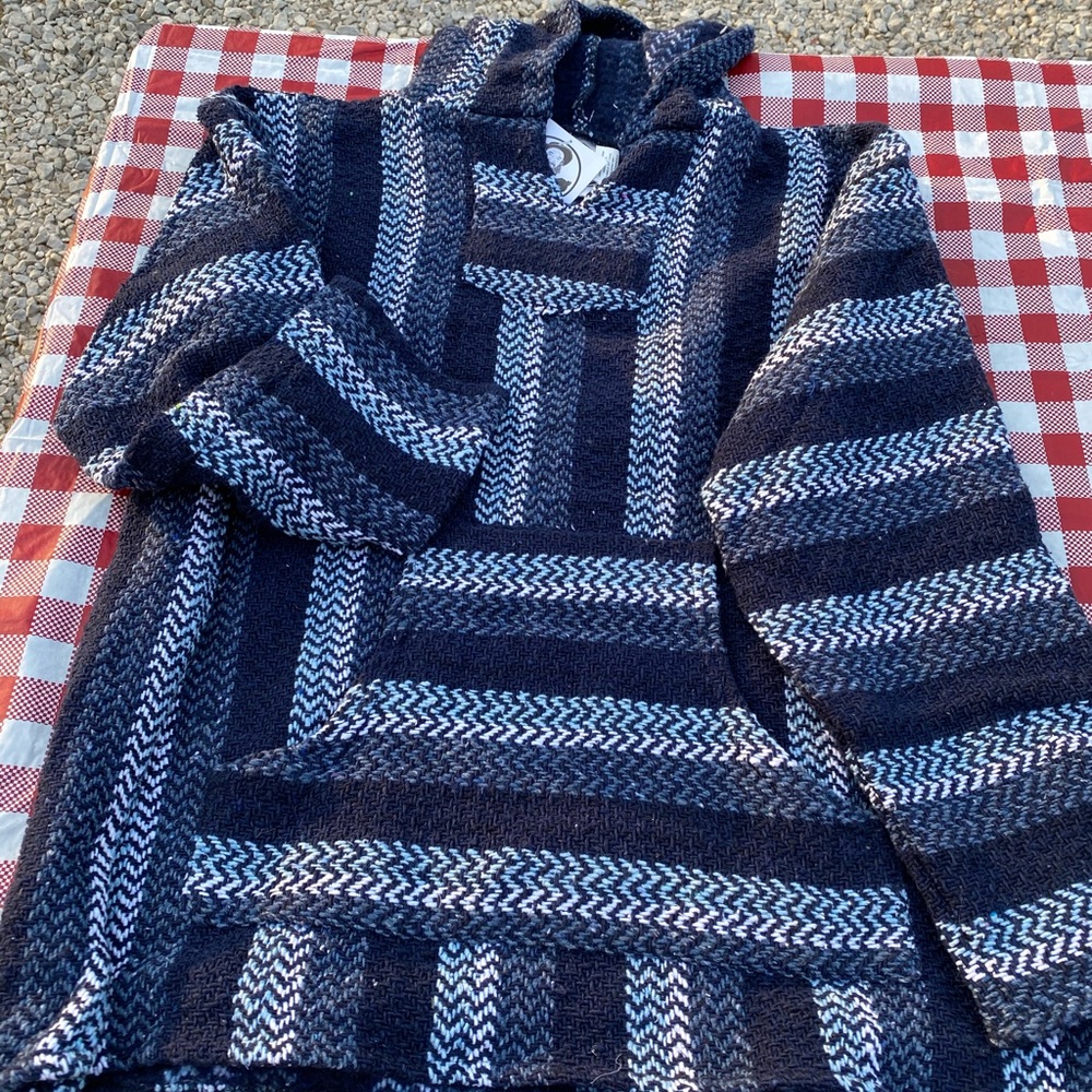 XXL new BAJA HOODIE PONCHO w/ POCKET